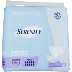 Serenity Classic Pannolone Mutandina Maxi Taglia XL 15 Pezzi