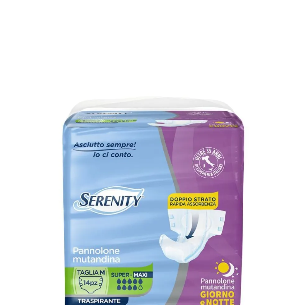 Serenity Pannolone Mutandina Giorno Extra Taglia M 14 Pezzi