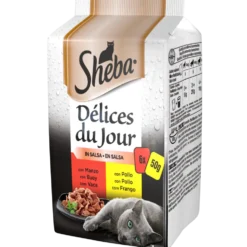 Sheba Cat Delice du Jour Manzo e Pollo in Salsa 6x50 gr