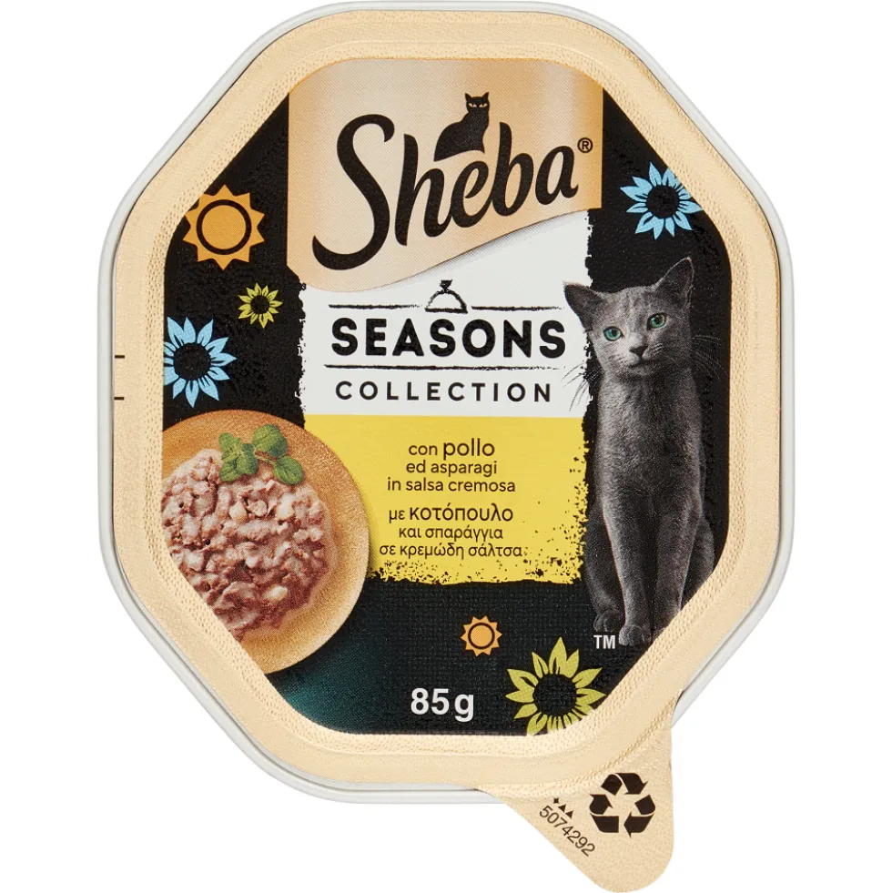 Sheba Cat Season Collection con Pollo e Asparagi 85 g