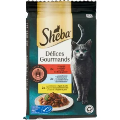 Sheba Délices du Jour Gourmands Cibo Umido Gatto Taste of Paris 6 x 50 g