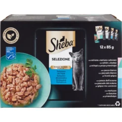Sheba Selezione in Salsa cibo umido gatto Selezione del Mare 12x85g