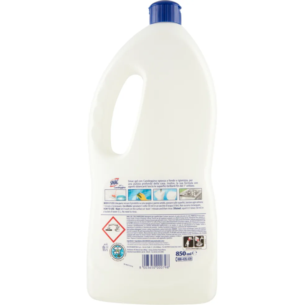 Smac Gel Candeggina 850ml