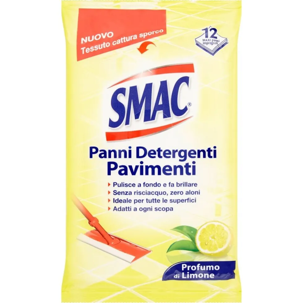 Smac Panni Detergenti Pavimenti 12 Pezzi