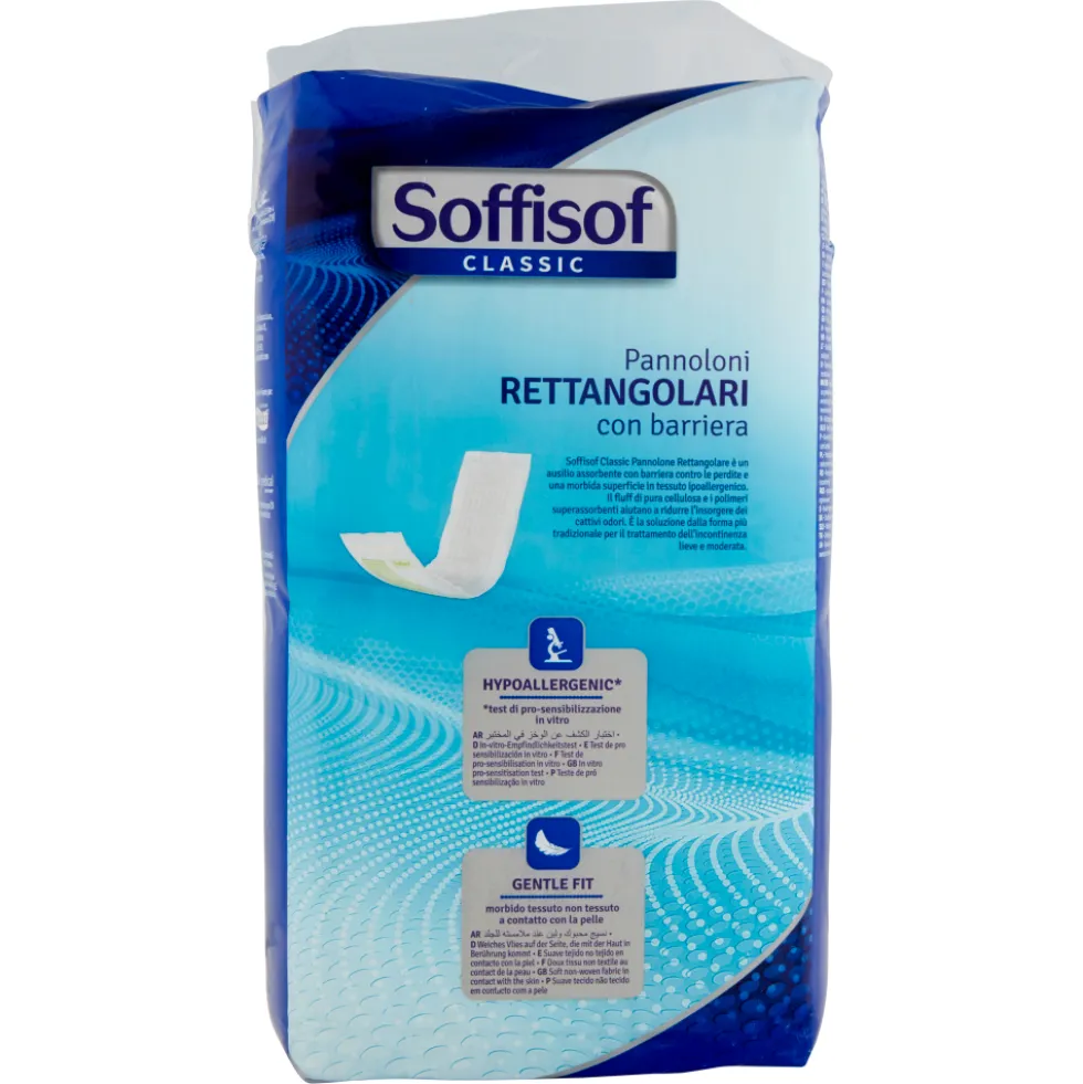 Soffisof Classic Pannoloni Rettangolari con Barriera Midi 30 Pezzi