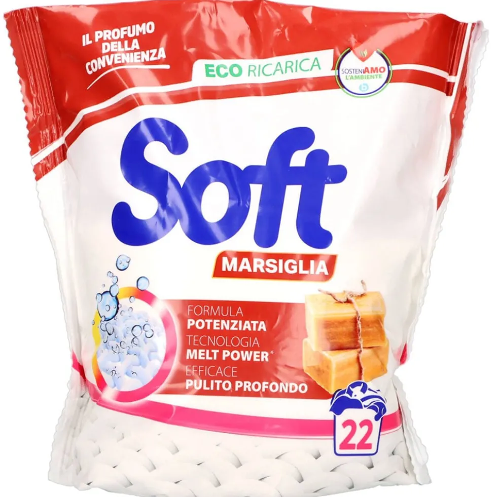 Soft Detersivo Lavatrice Marsiglia 22 Lavaggi