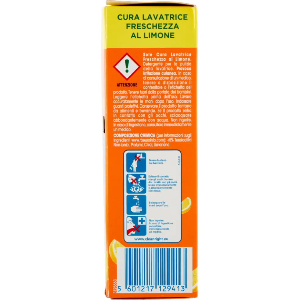 Sole Cura Lavatrice Freschezza Limone 2 x 250 ml