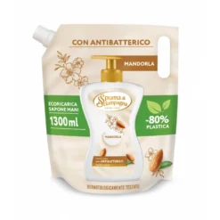 Spuma di Sciampagna Benessere Sapone crema Mandorla Refill 1300 ml