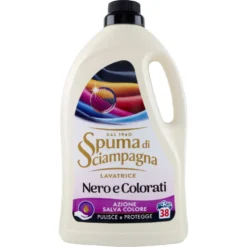 Spuma di Sciampagna Detersivo Lavatrice Nero e Colorati 38 lavaggi