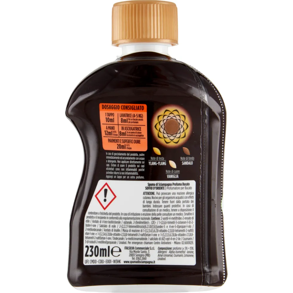 Spuma di Sciampagna Profuma Bucato Soffio d'Oriente 230 ml
