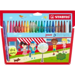 Stabilo Power Pennarelli Punta Media Astuccio 18 + 6 pz