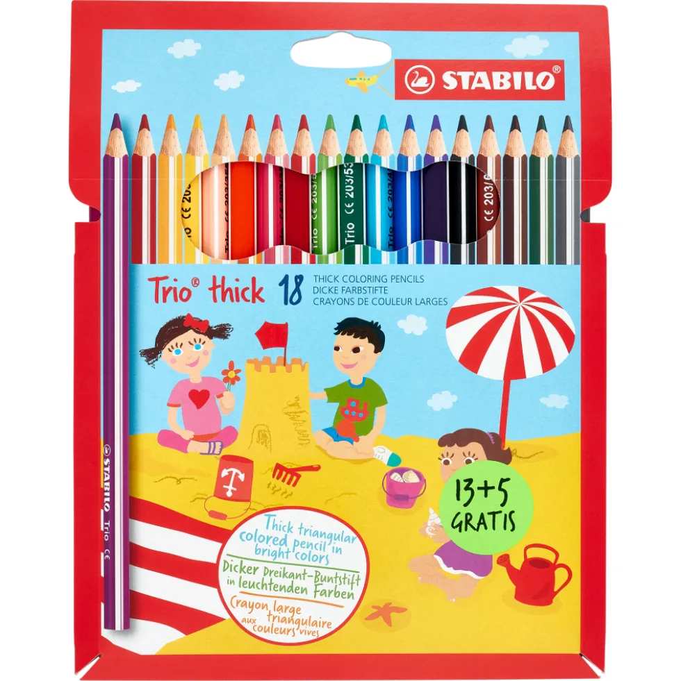 Stabilo Trio Matite Colorate Triangolari Ed Ergonomiche