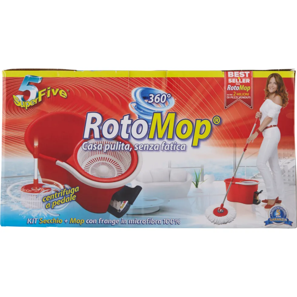 Superfive Rotomop Kit Mocio 360 + Secchio