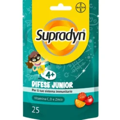 Supradyn Difese Junior Integratore con Vitamina C D e Zinco 25 Caramelle Gommose