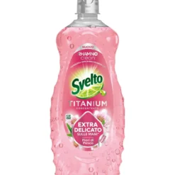 Svelto Titanium Detersivo Piatti Concentrato Fiori Di Pesco 650 ml