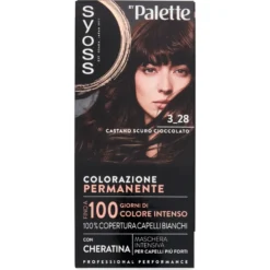 Syoss By Palette Colorazione Permanente 3.28 Castano Scuro Cioccolato