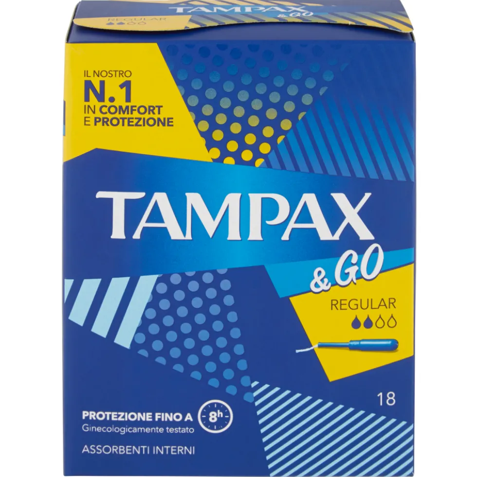 Tampax &Go Regular 18 Tamponi
