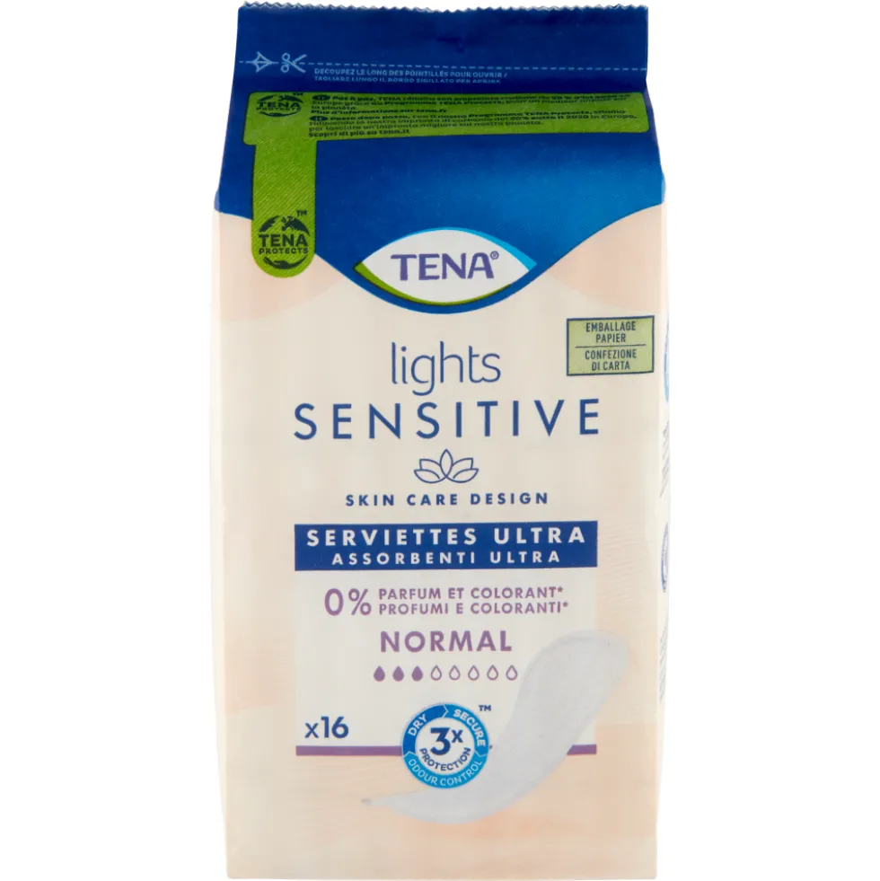 Tena Assorbenti Lights Sensitive Normal 16Pz