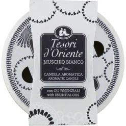 Tesori d'Oriente Muschio Bianco Candela Aromatica 200 g