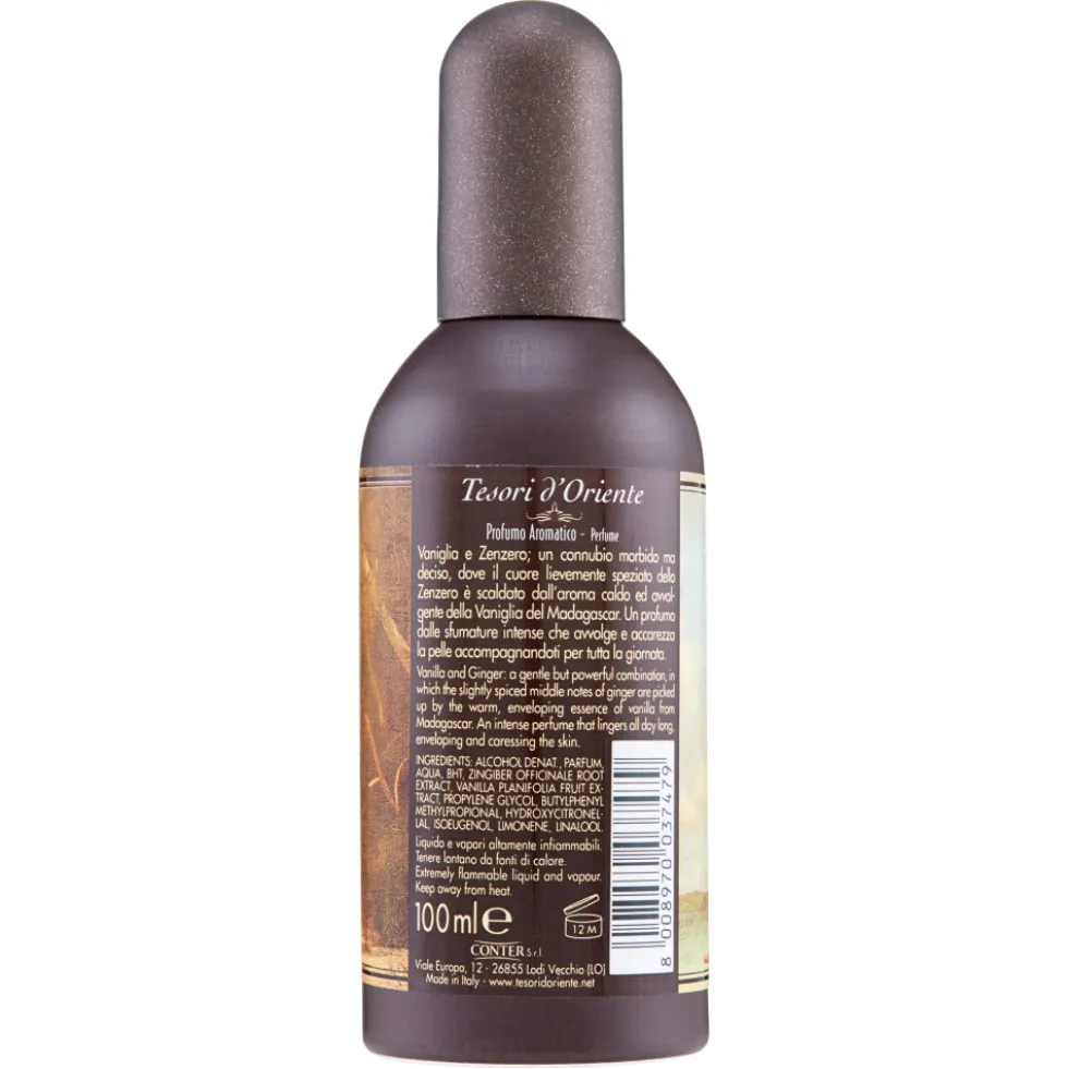 Tesori d'Oriente Vaniglia e Zenzero del Madagascar Profumo Aromatico 100 ml