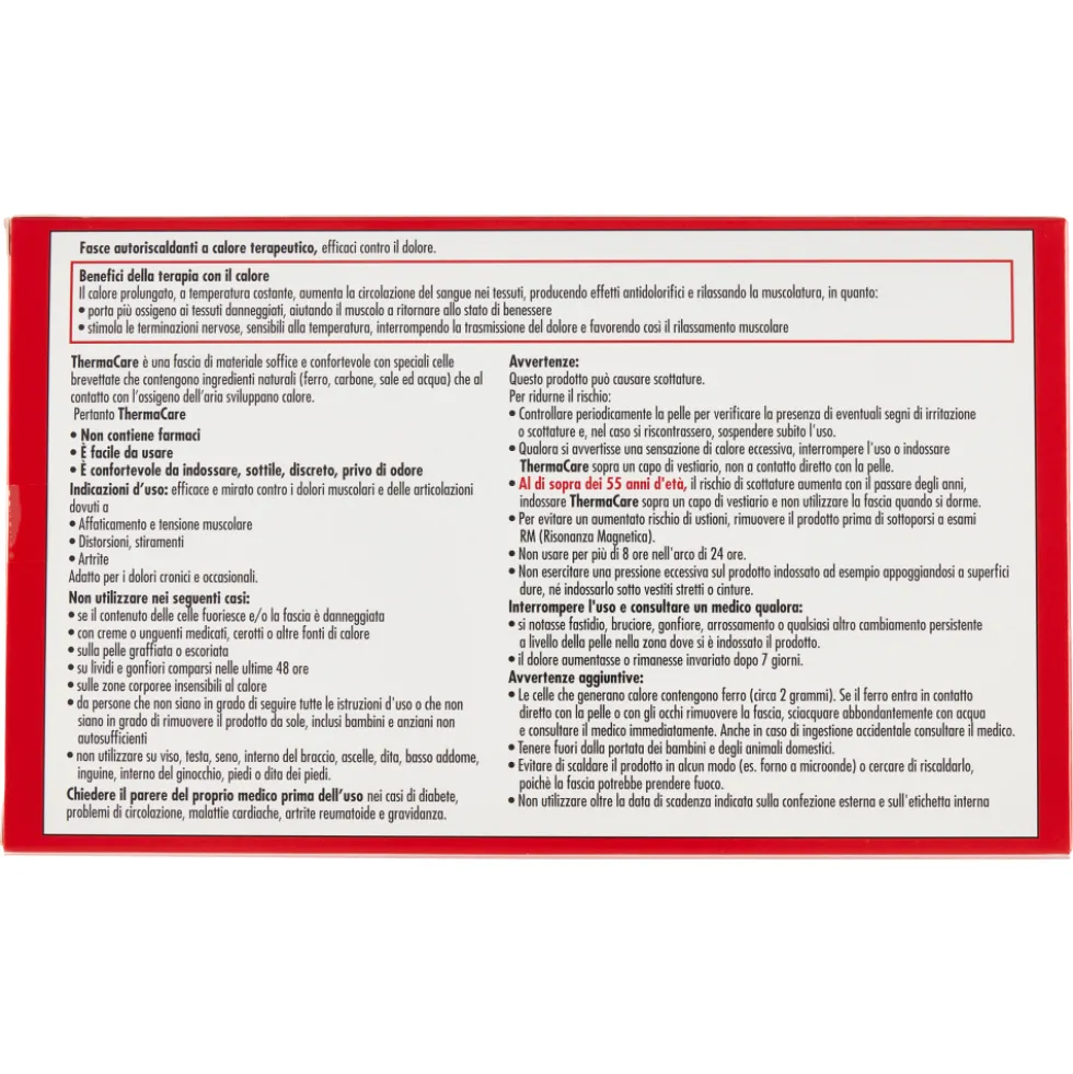 ThermaCare Fasce Autoriscaldanti Versatile XL Dolore Diffuso 2 Pezzi