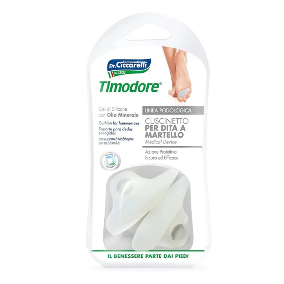 Timodore Cuscinetto per Dita a Martello Gel di Silicone