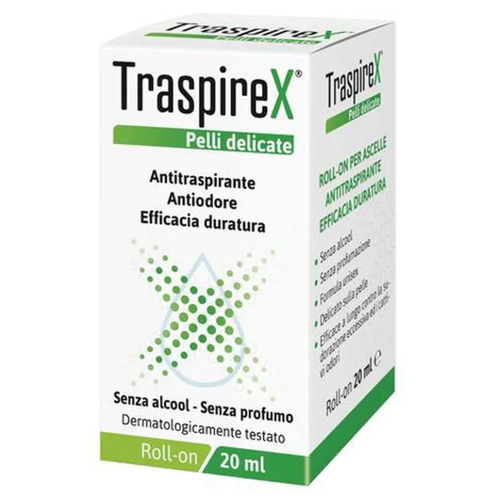 Traspirex Deodorante Roll On Pelli Delicate 20ml