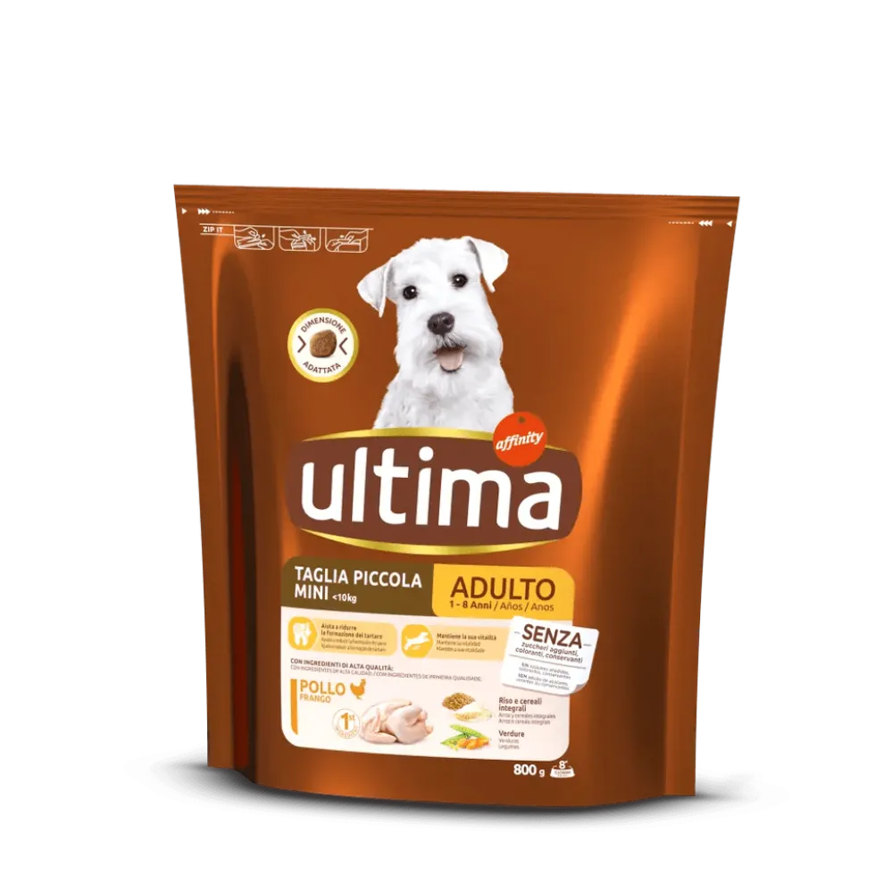 Ultima Dog Mini (1-10 kg) Adult (1-8 Anni) Pollo 800 g