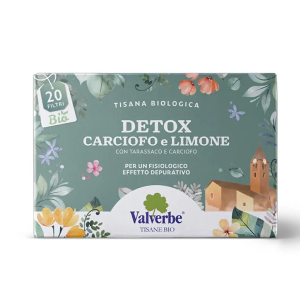 Valverbe Tisana Detox Carciofo e Limone BIO X20