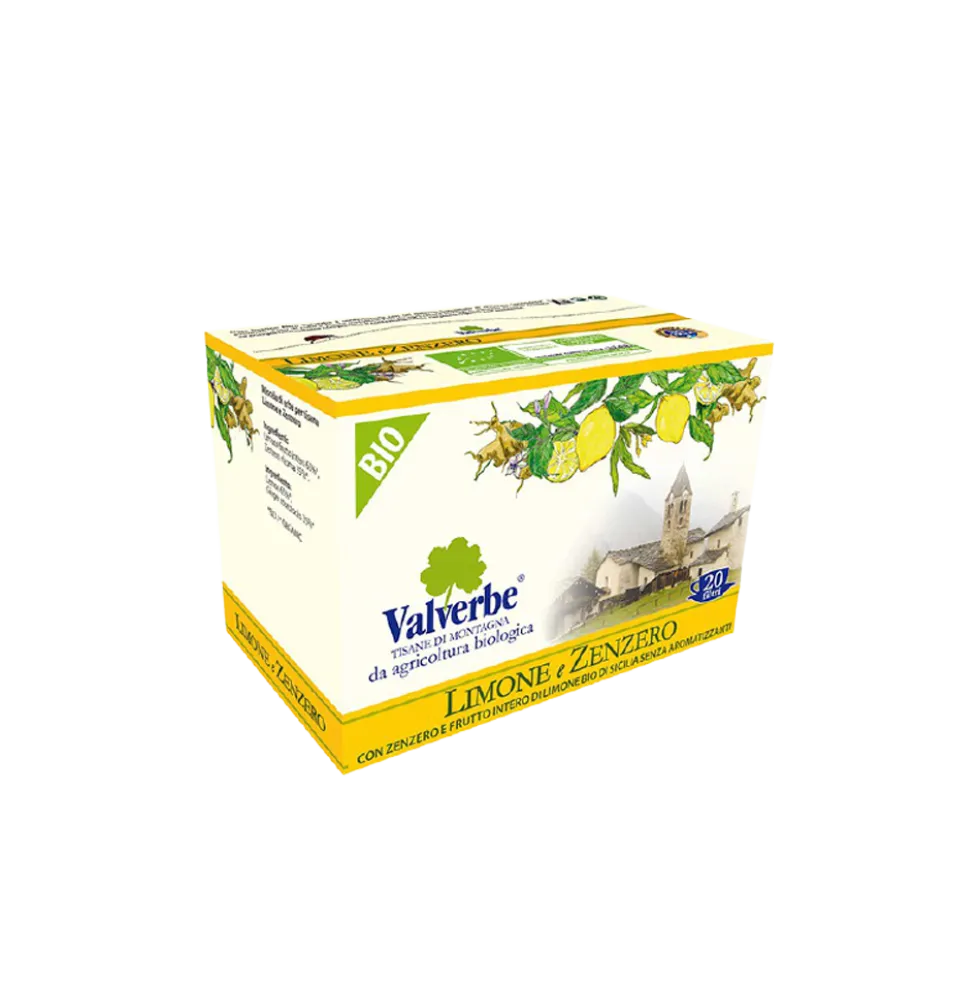 Valverbe Tisana Limone e Zenzero 20 Filtri