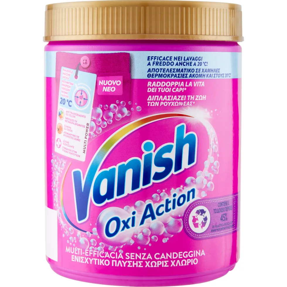 Vanish Oxi Action Polvere Rosa Smacchiatore 1 Kg