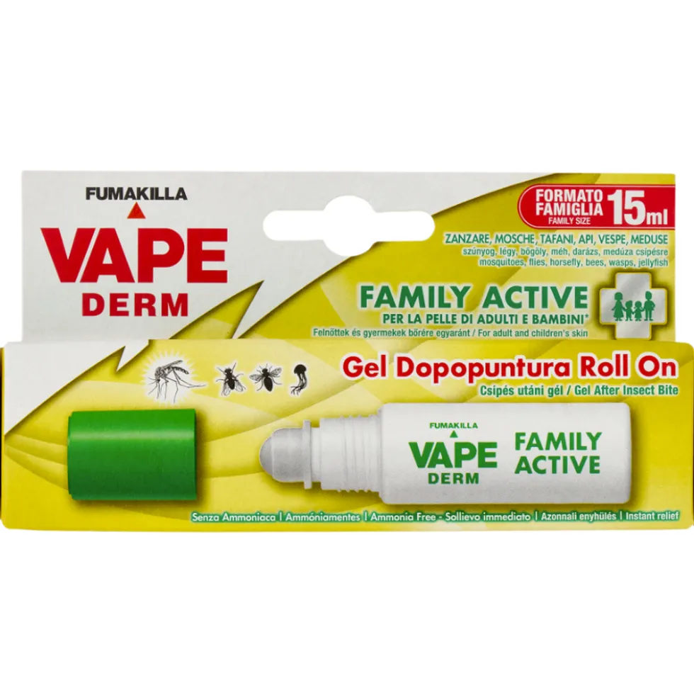 Vape Derm Family Active Gel Dopopuntura Roll-On 15 ml