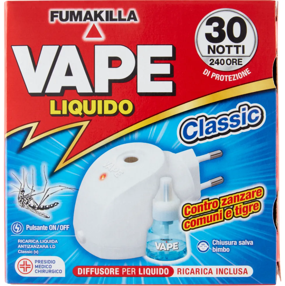 Vape Elettroemanatore Liquido Classic + Ricarica 15 ml