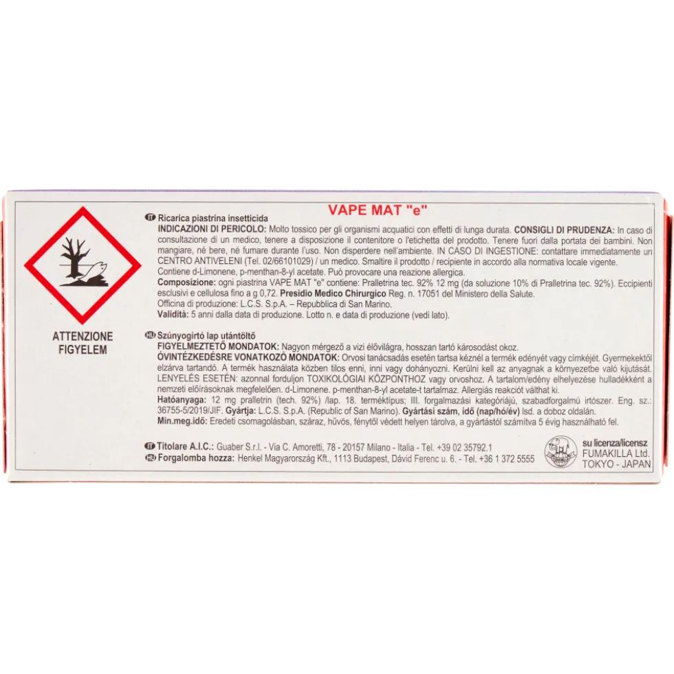 Vape Piastrine Antiodore 30 Piastrine