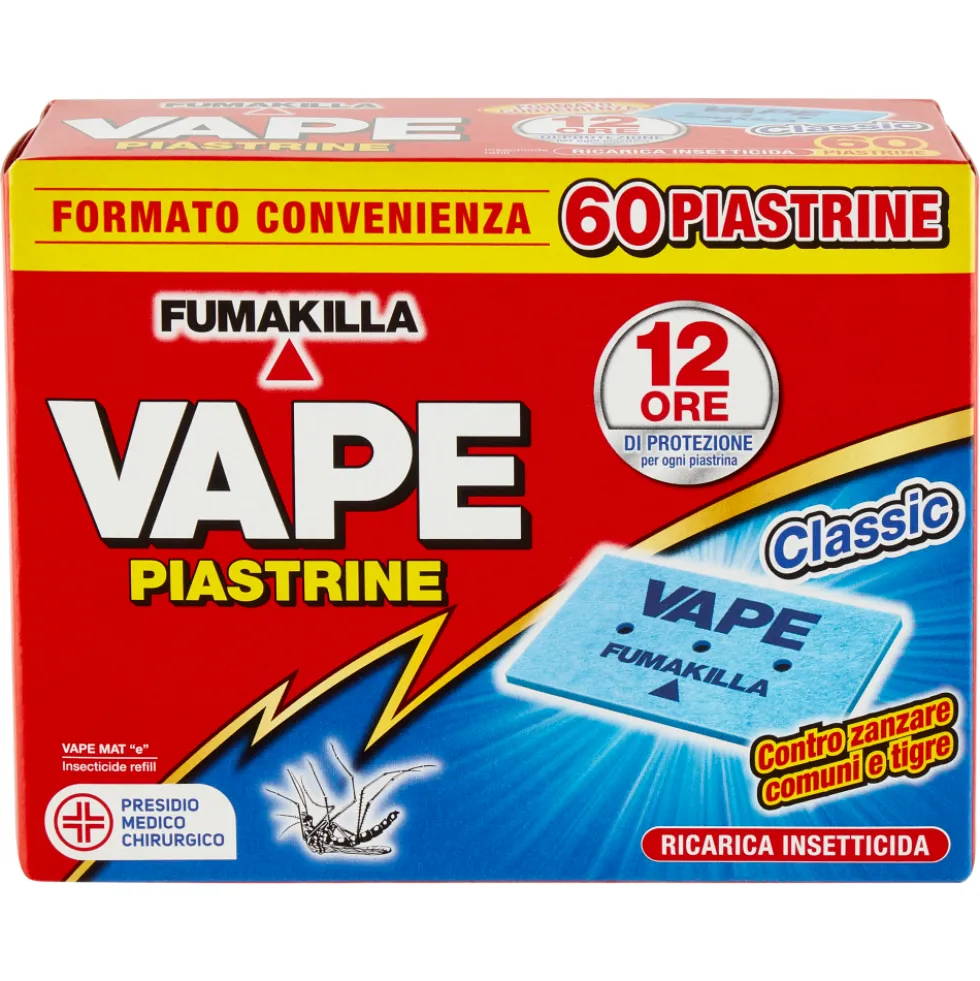 Vape Piastrine Zanzare 60 Pezzi