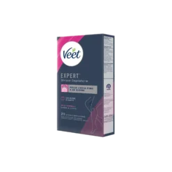 Veet Expert Strisce Corpo Pelli Normali 20 Strisce + Salviette Post-Epilazione con Olio D'Argan