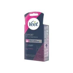 Veet Expert Strisce Viso Pelli Normali 12 Strisce + Salviette Post-Epilazione con Olio D'Argan