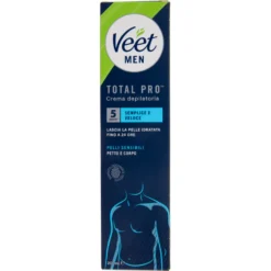 Veet Men Crema Depilatoria Pelli Sensibili 200ml