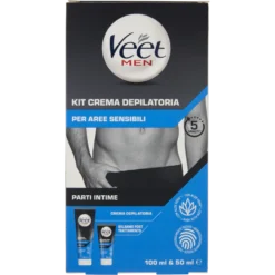 Veet Men Kit Crema Depilatoria per Parti Intime