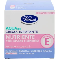 Venus Aqua 24 Crema Idratante Nutriente Pelli Secche e Sensibili 50 ml