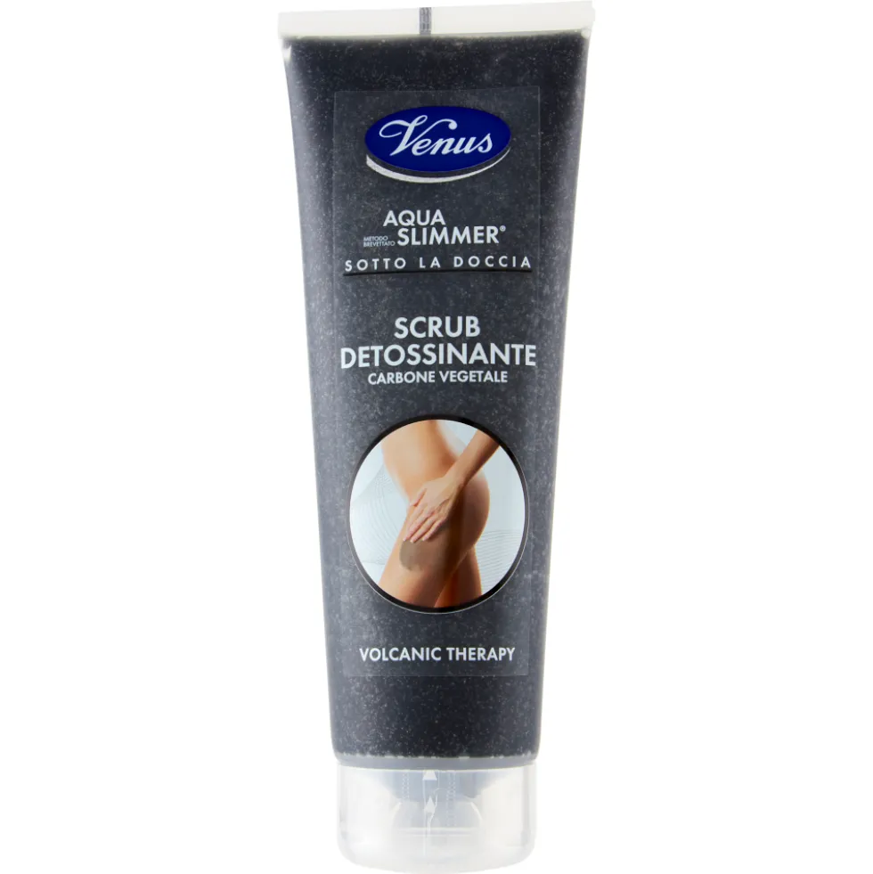 Venus Aqua Slimmer Sotto la Doccia Scrub Detossinante Carbone Vegetale 250 ml