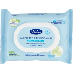 Venus Salviette Struccanti Pelli Normali 20 Pezzi