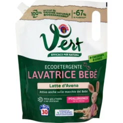Vert di Chanteclair Ecodetergente Lavatrice Bebè Latte d'Avena 1200 ml