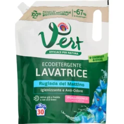 Vert di Chanteclair Ecodetergente Lavatrice Rugiada del Mattino 1200 ml