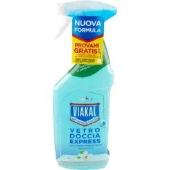 Viakal Detersivo Anticalcare Vetro Doccia Express Senza Risciacquo Spray 470 ml