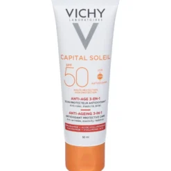 Vichy Crema Viso Anti-età 3 in 1 Abbronzatura Intensa Spf 50 50 ml