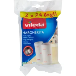 Vileda Margherita Ricarica Spazzola 24 fogli 2 Pezzi