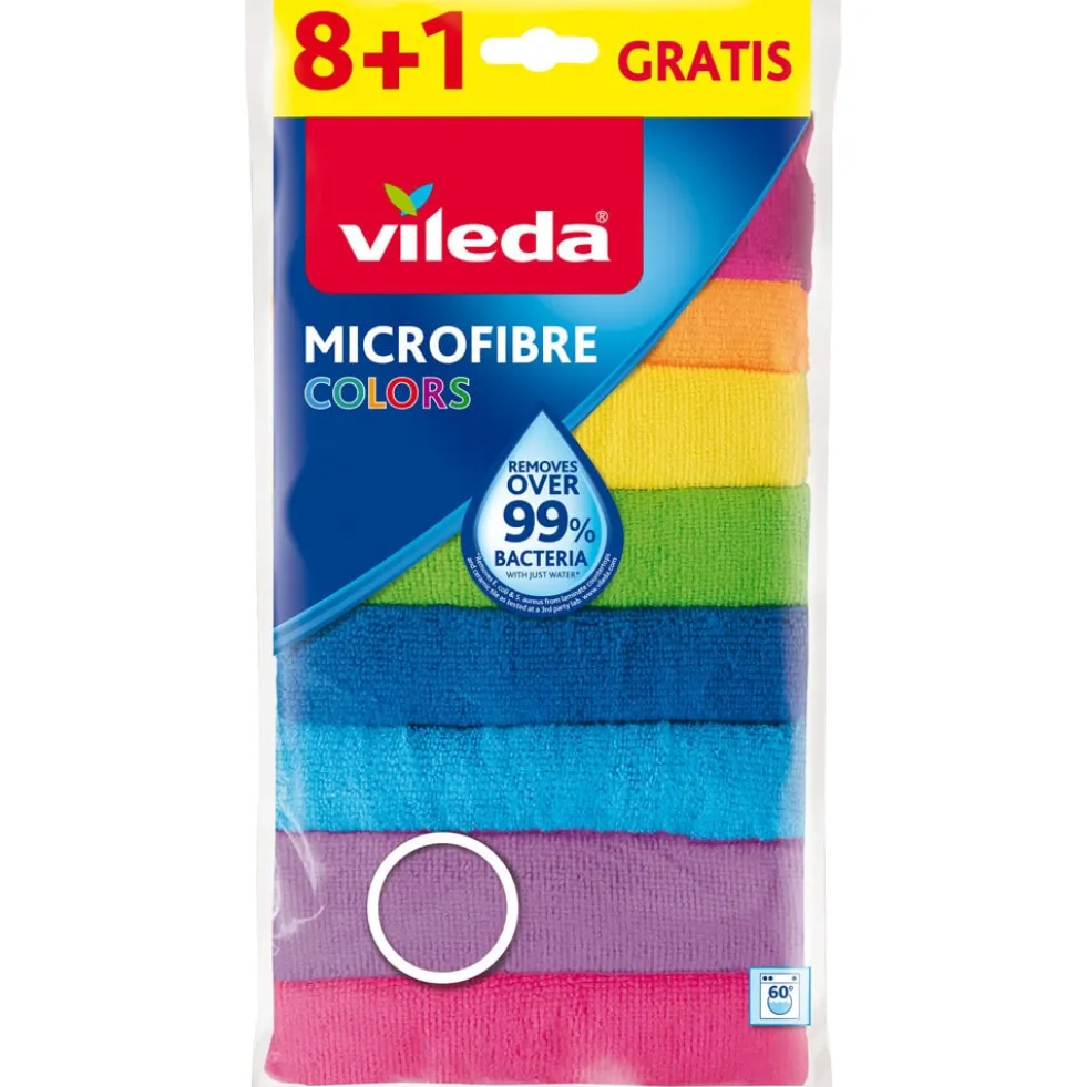 Vileda Microfibre Colors 8 Pezzi