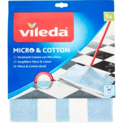 Vileda Panno Pavimenti Cotone con Microfibra