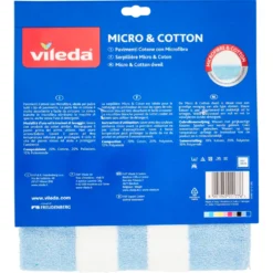 Vileda Panno Pavimenti Cotone con Microfibra